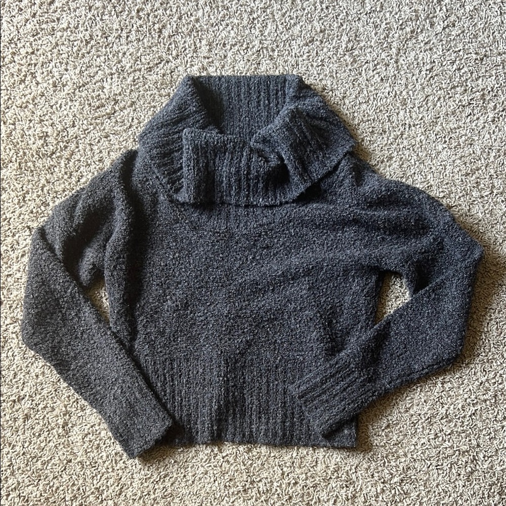 Cozy Grey Turtleneck Sweater